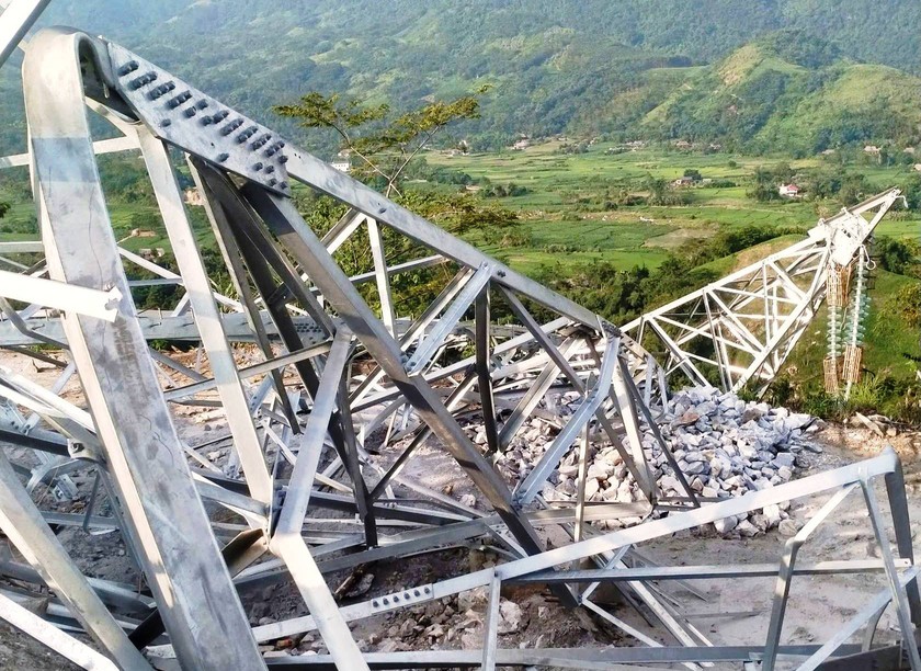 Lào Cai Gãy cột điện tại công trường đường dây 500kV khiến một công nhân tử vong