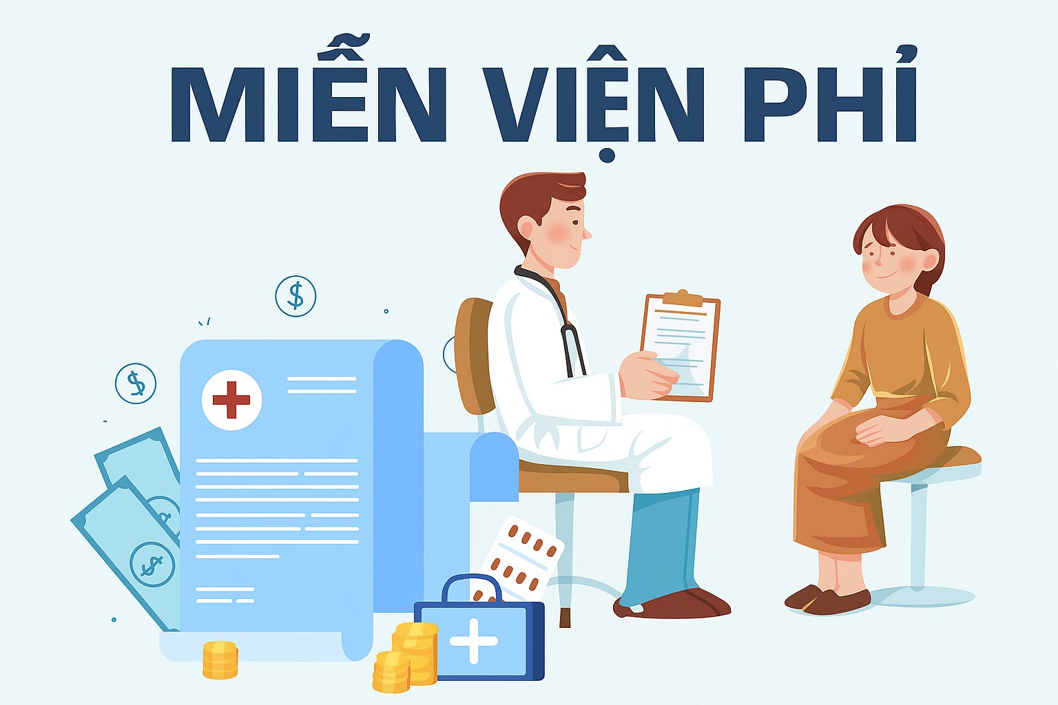 Miễn viện phí cơ bản đến 2030 Quyết tâm xây dựng nền y tế công bằng, vì dân
