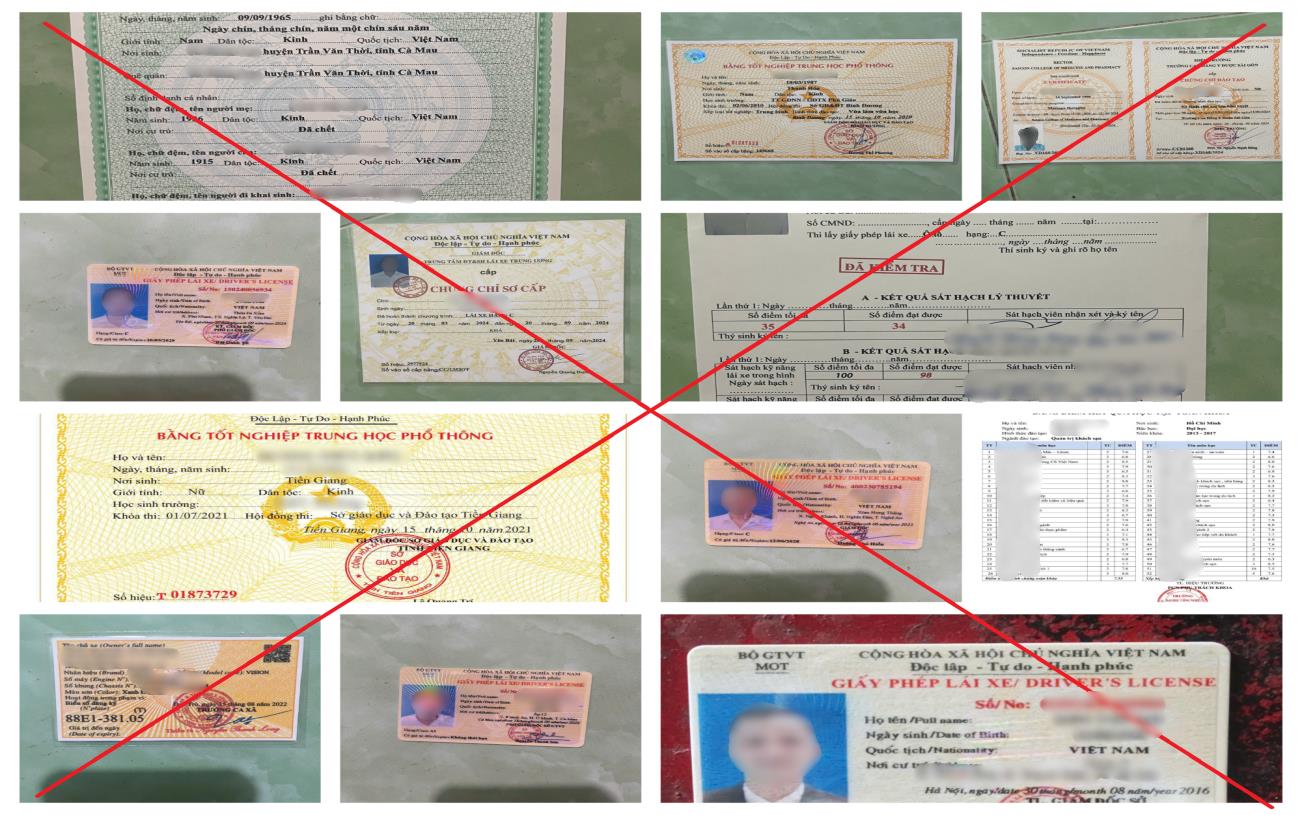 Công an Đồng Nai triệt phá đường dây sản xuất, mua bán giấy tờ giả