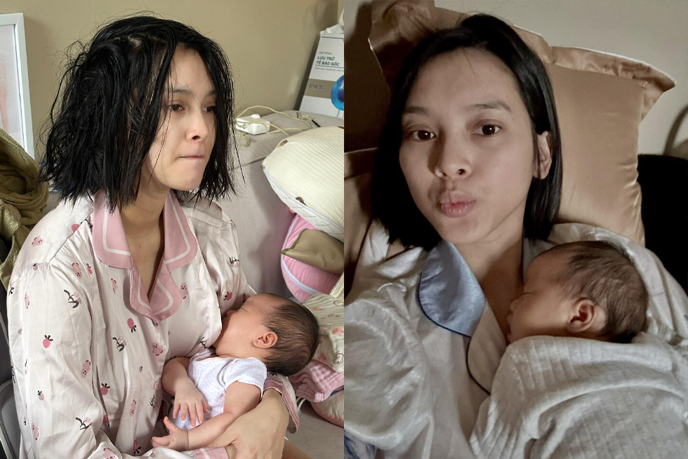 Diện mạo tả tơi nhận chẳng ra của Quỳnh Lương sau hơn 1 tháng sinh con