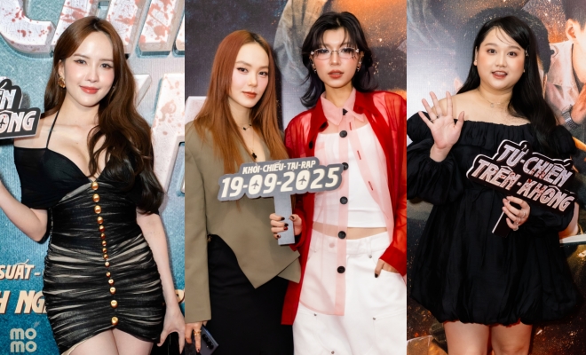 Lên đồ đi xem phim về không tặc ở Việt Nam Minh Hằng kín đáo, Thiều Bảo Trâm gợi cảm 