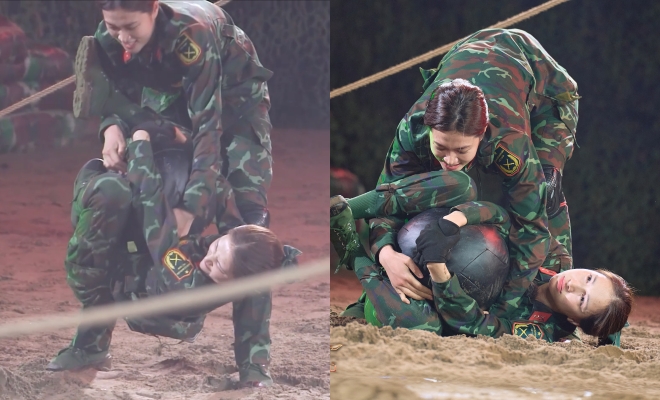 Hòa Minzy phải gọi quân y sau màn nhấc bổng của Hoa hậu Thiên Ân