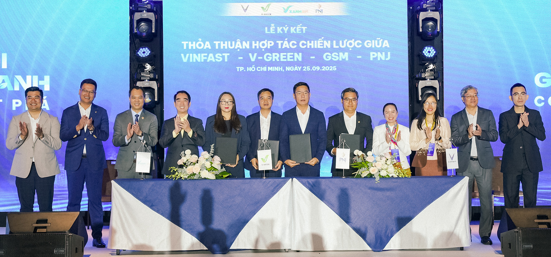 PNJ hợp tác cùng VinFast, GSM, V-Green thúc đẩy giao thông xanh trong doanh nghiệp