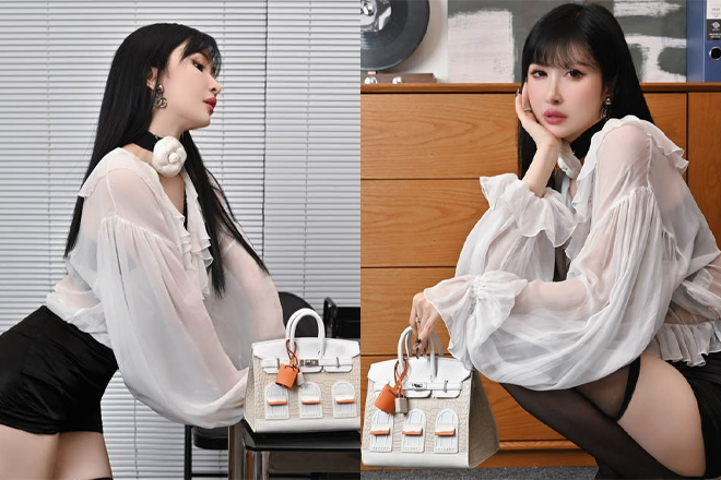 Nhan sắc lạ lẫm của vợ 2 Minh Nhựa gây bàn tán qua loạt ảnh hở bạo