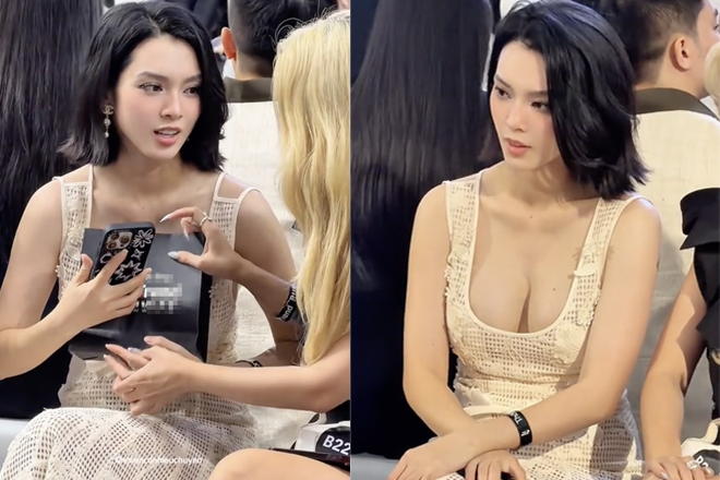 Quỳnh Lương mặc đồ xuyên thấu tái xuất sau sinh, liên tục lấy tay che chắn vì sợ hớ hênh