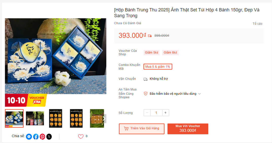 Người Việt mua gần 800.000 bánh Trung thu trên sàn thương mại điện tử trong một tháng