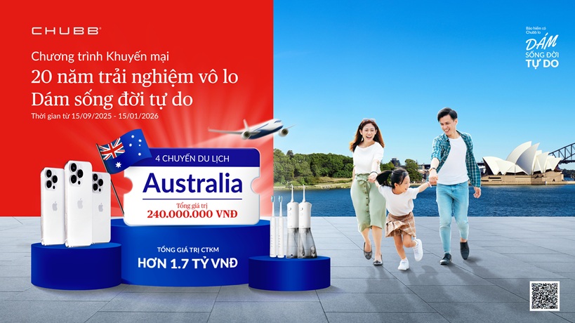 Nhân dịp 20 năm đồng hành, Chubb Life Việt Nam dành hơn 1,7 tỷ đồng tri ân khách hàng 