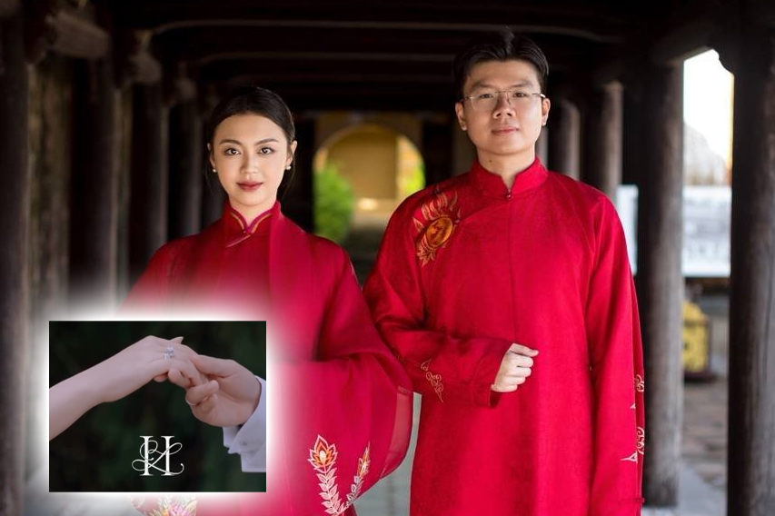 Choáng nhẫn kim cương siêu to tiểu thư nghìn tỷ đeo trong hôn lễ với em trai thiếu gia Phan Thành