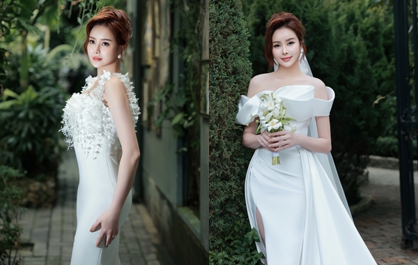 Sella Trương đẹp tựa nàng thơ trong loạt váy cưới của NTK Lê Thanh Hòa