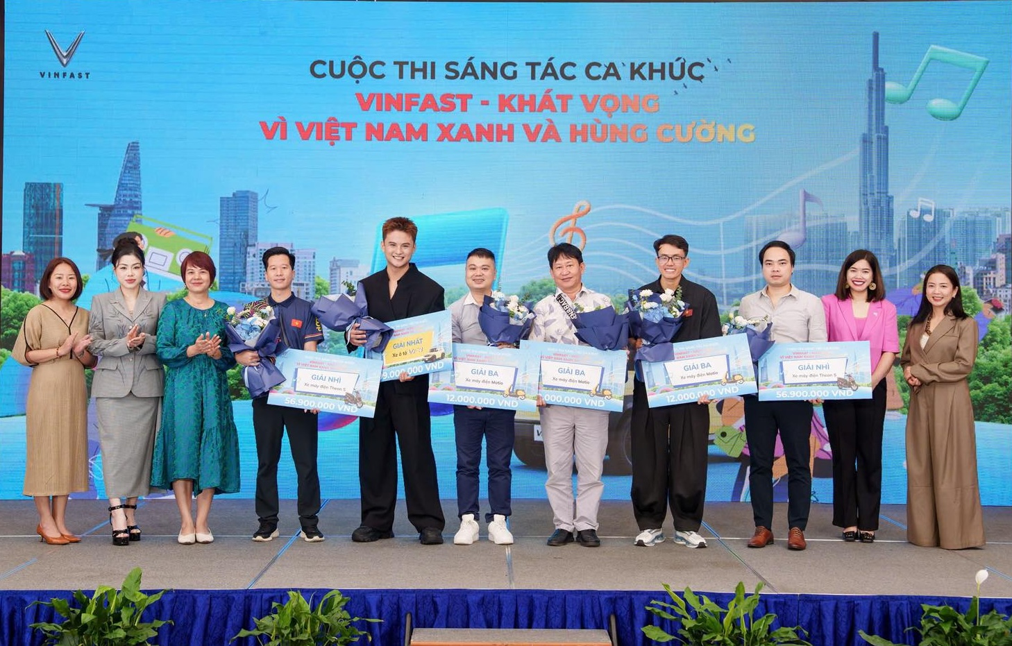 VinFast trao giải cuộc thi sáng tác ca khúc Khi âm nhạc hòa nhịp cùng khát vọng Việt