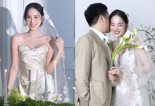 Hậu trường ảnh cưới đẹp tuyệt đối của người đẹp nổi tiếng Vbiz và chồng đại gia