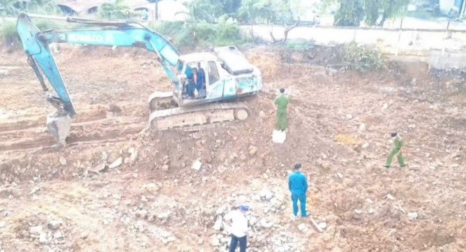 Đồng Nai Phát hiện trường hợp khai thác khoáng sản trái phép tại KCN Biên Hoà 1