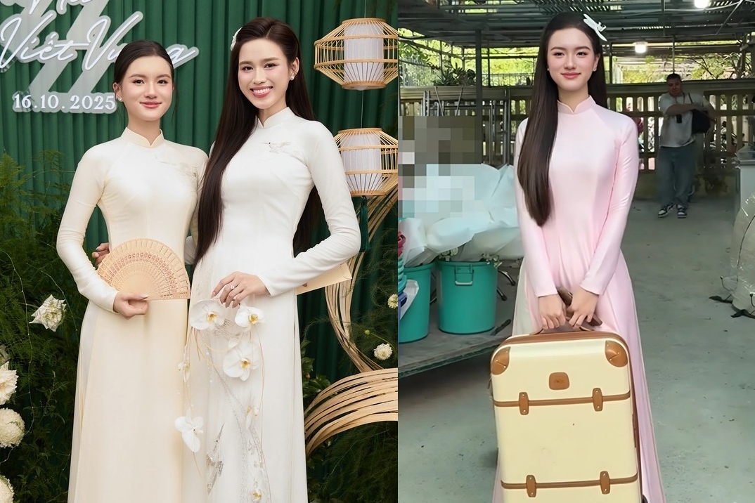 Phù dâu xách vali cho Hoa hậu Đỗ Thị Hà về nhà chồng là ai