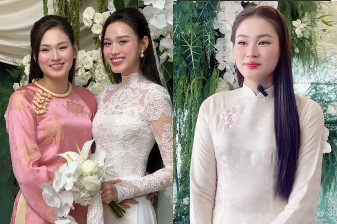 Chị ruột Đỗ Thị Hà hiếm hoi lộ diện, giật sạch spotlight từ đám hỏi đến đám cưới em gái