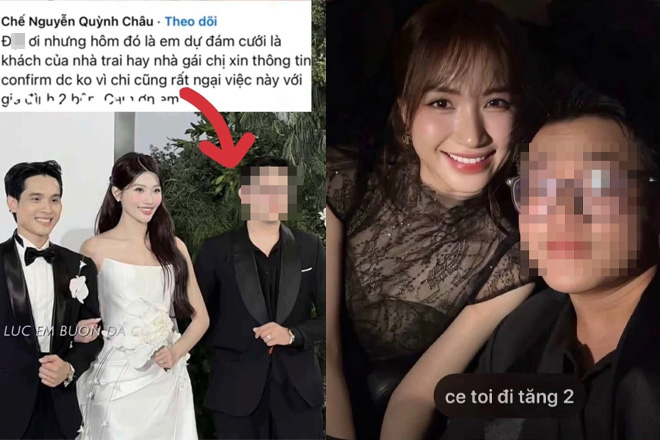 Phản ứng sốc của thanh niên khi bị tóm trà trộn vào hôn lễ Á hậu Quỳnh châu để phông bạt