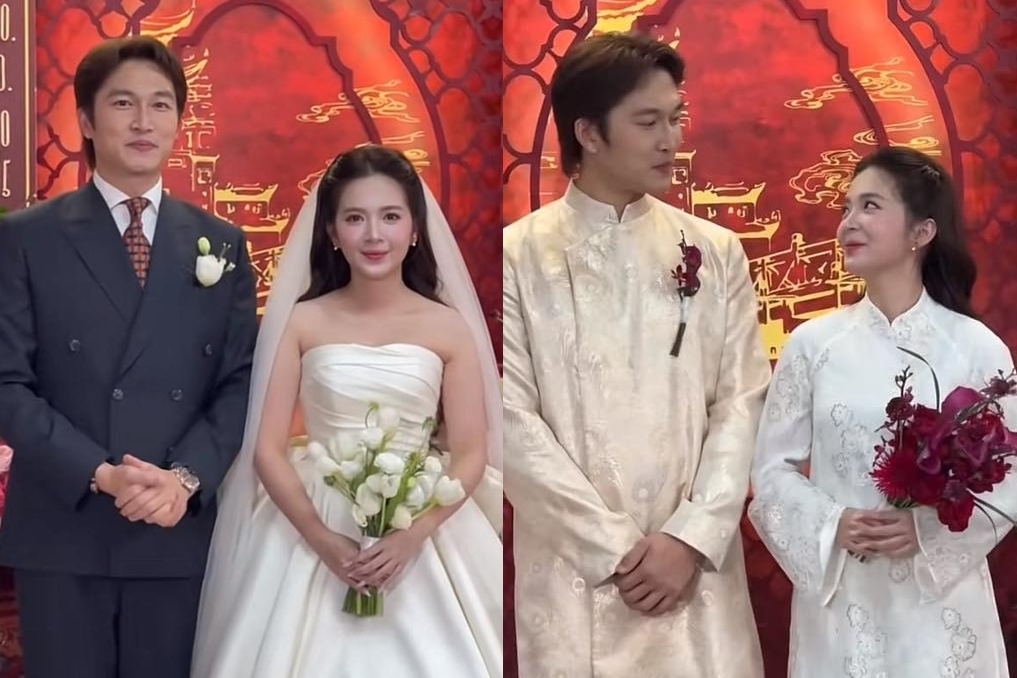 Hot nhất Vbiz Lễ vu quy cặp đôi phim giờ vàng Đình Tú - Ngọc Huyền