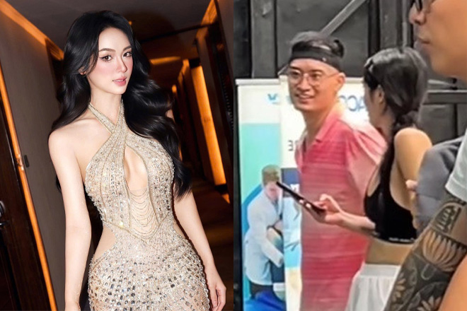 Phản ứng căng thẳng của Á hậu nổi tiếng Vbiz khi bị nói cặp kè chồng cũ Diệp Lâm Anh