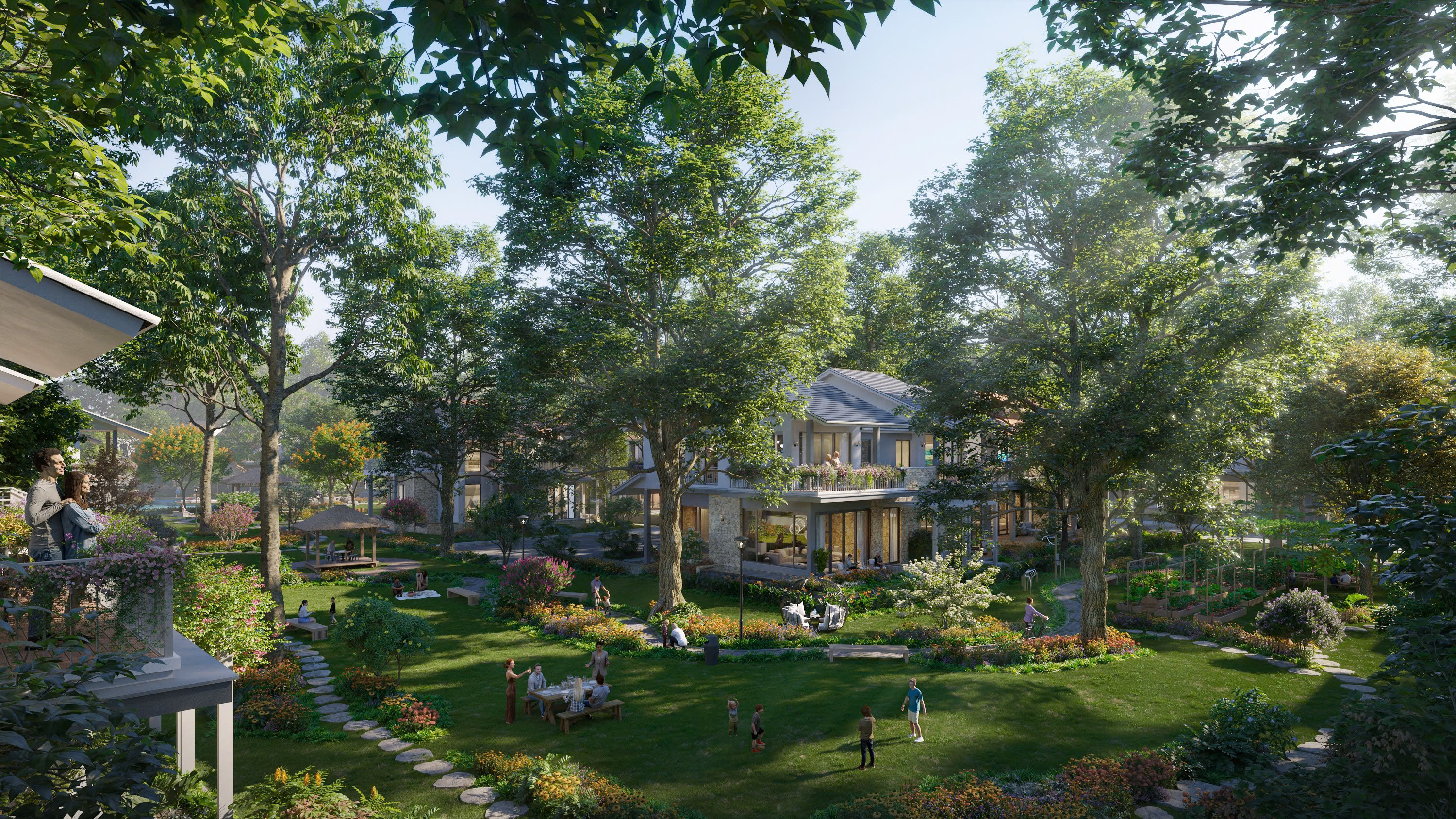 Lần đầu tiên xuất hiện khu biệt thự nép dưới tán rừng độc đáo tại miền Nam