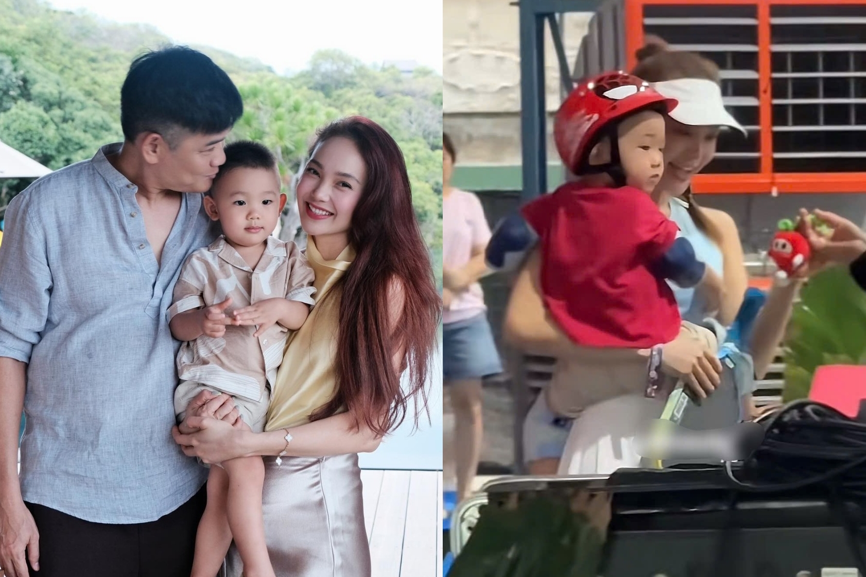 Quý tử nhà Minh Hằng theo mẹ đi đánh pickleball, sống sang chảnh từ nhỏ