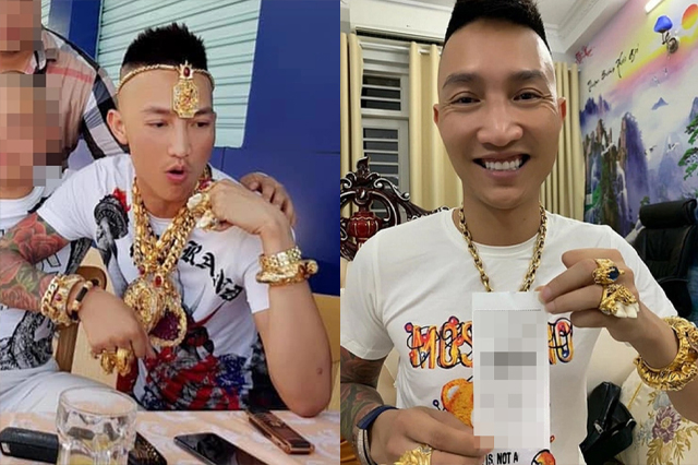 Huấn Hoa Hồng sở hữu vàng nhiều vô số kể, mỗi lần khoe khiến người xem lóa mắt