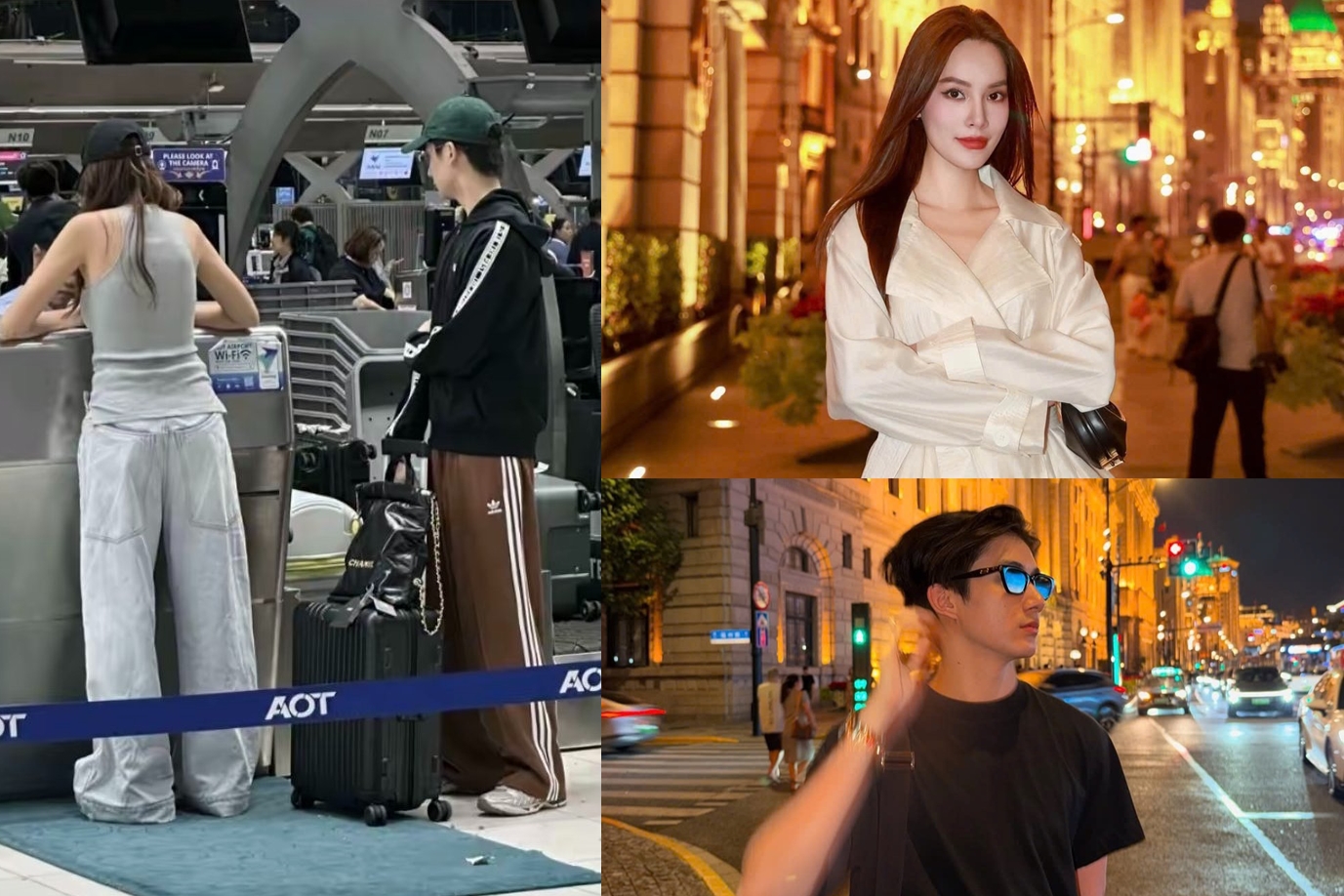 Hoa hậu Lê Hoàng Phương và tình cũ Thiều Bảo Trâm lộ ảnh tại sân bay, checkin cùng một nơi