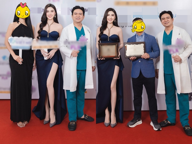 Xôn xao loạt ảnh Ngọc Loan xuất hiện bên bác sĩ thẩm mỹ Chiêm Quốc Thái