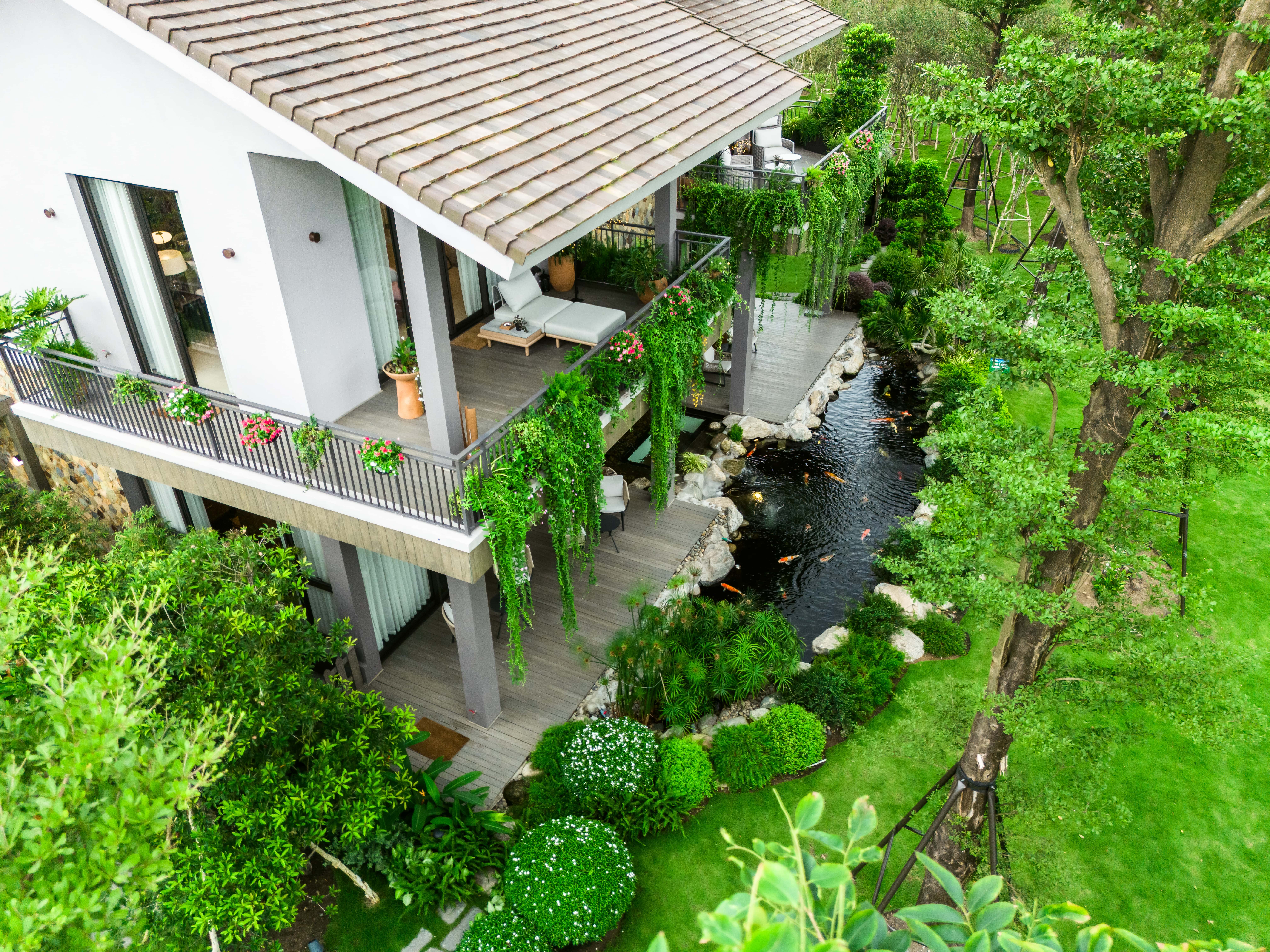 Nhà dưới tán rừng của Ecopark Xóa nhòa ranh giới giữa tiện nghi và sinh thái