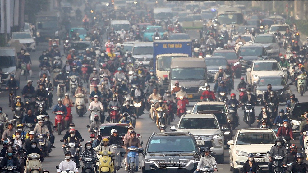 Hà Nội Kiên trì mục tiêu cấm xe máy sử dụng nhiên liệu hóa thạch lưu thông trong vành đai 1