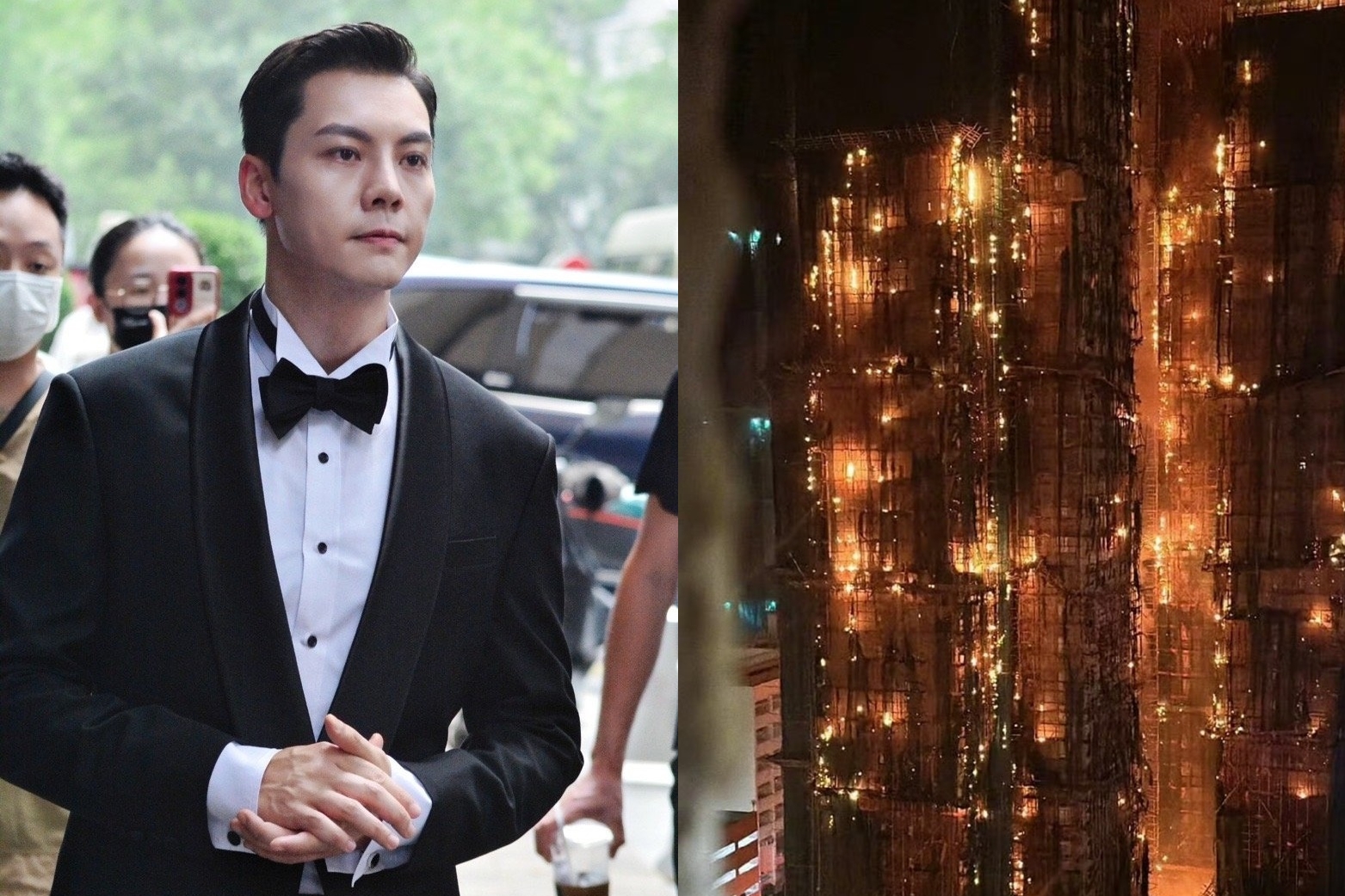 Trần Vỹ Đình, Xa Thi Mạn cùng dàn sao đau xót sau vụ cháy lịch sử ở Hong Kong