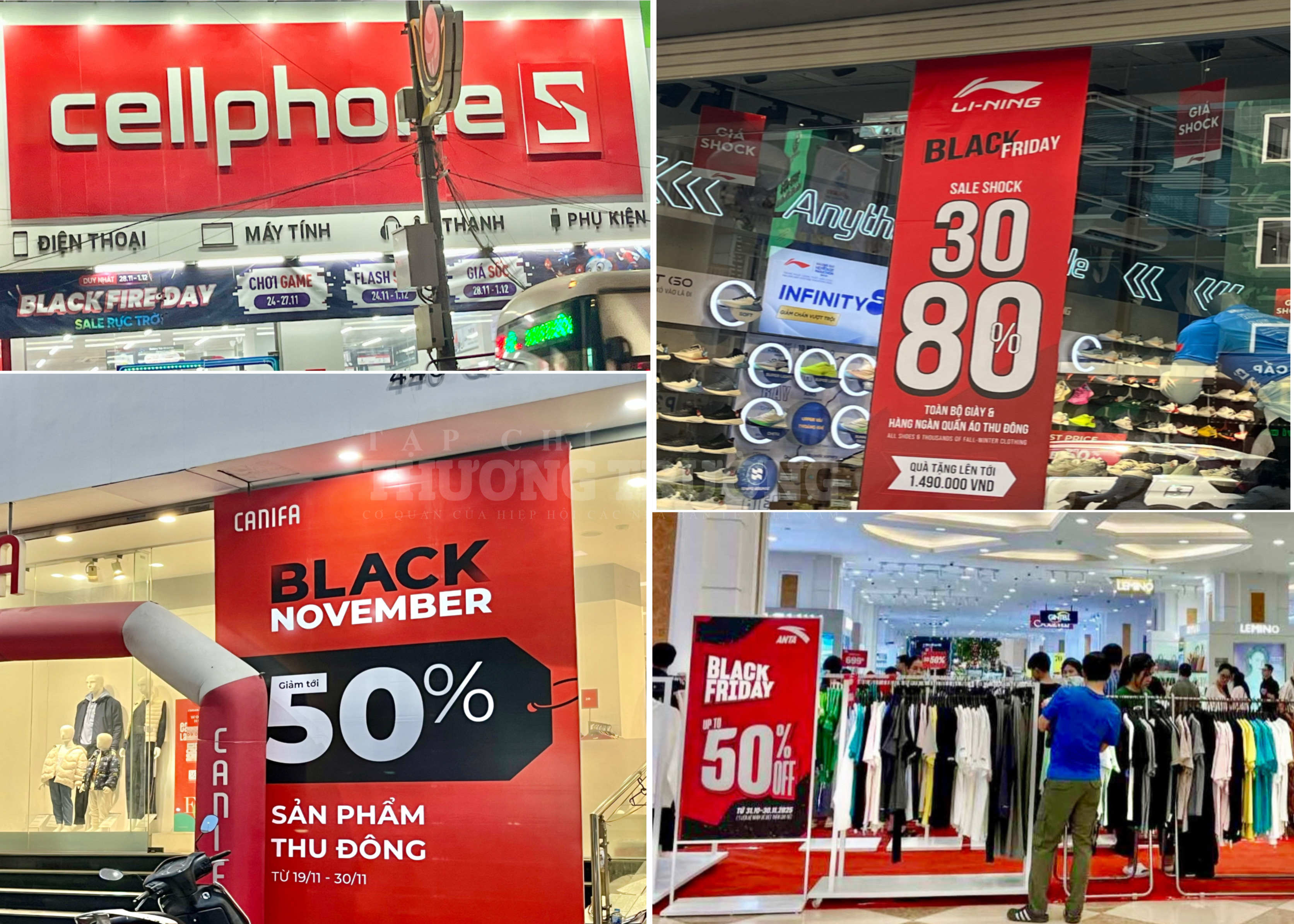 Black Friday Phố phường Hà Nội phủ kín biển giảm giá nhưng sức mua vẫn dè dặt