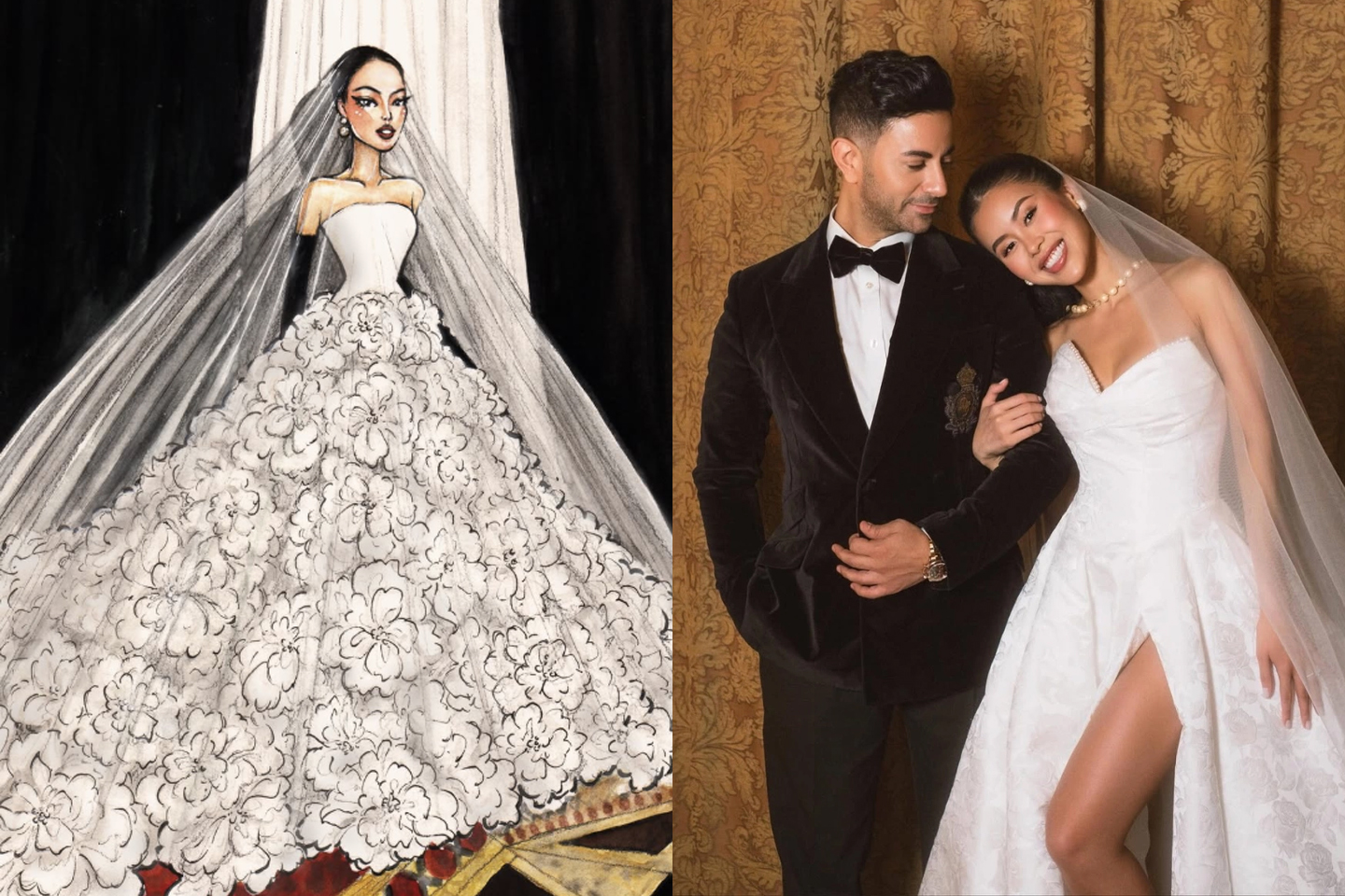 Hé lộ váy cưới tuyệt đối sang chảnh của Tiên Nguyễn