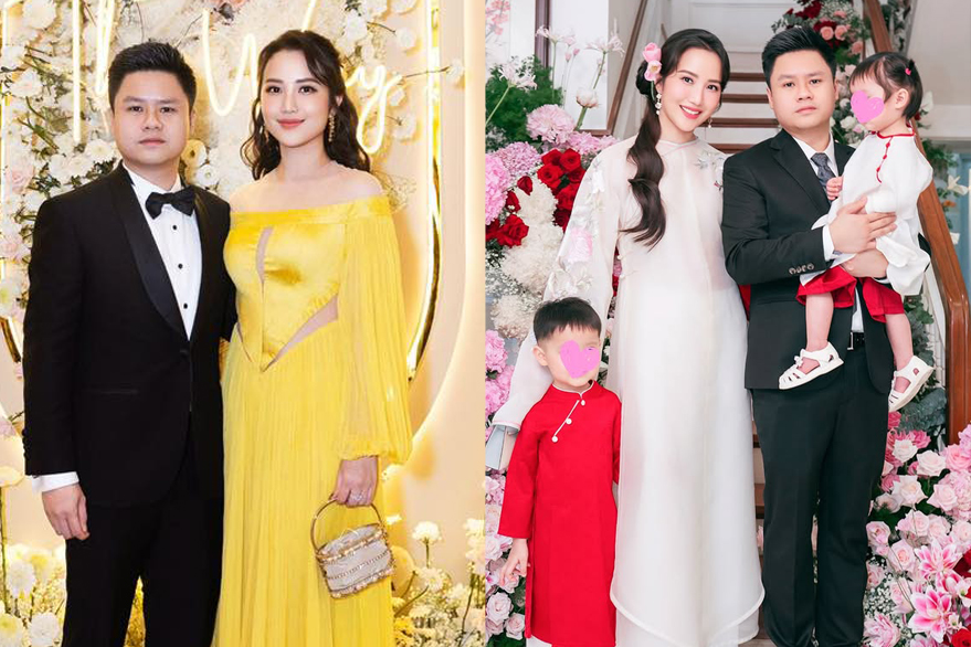 2 nhóc tì nhà ông chủ Saigon Square hiếm hoi lộ diện, sống trong nhung lụa từ tấm bé