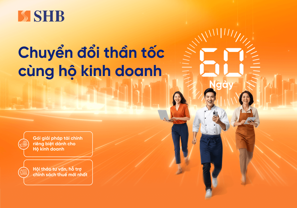SHB kích hoạt chiến dịch 60 ngày chuyển đổi tăng tốc cho tiểu thương trên toàn quốc 