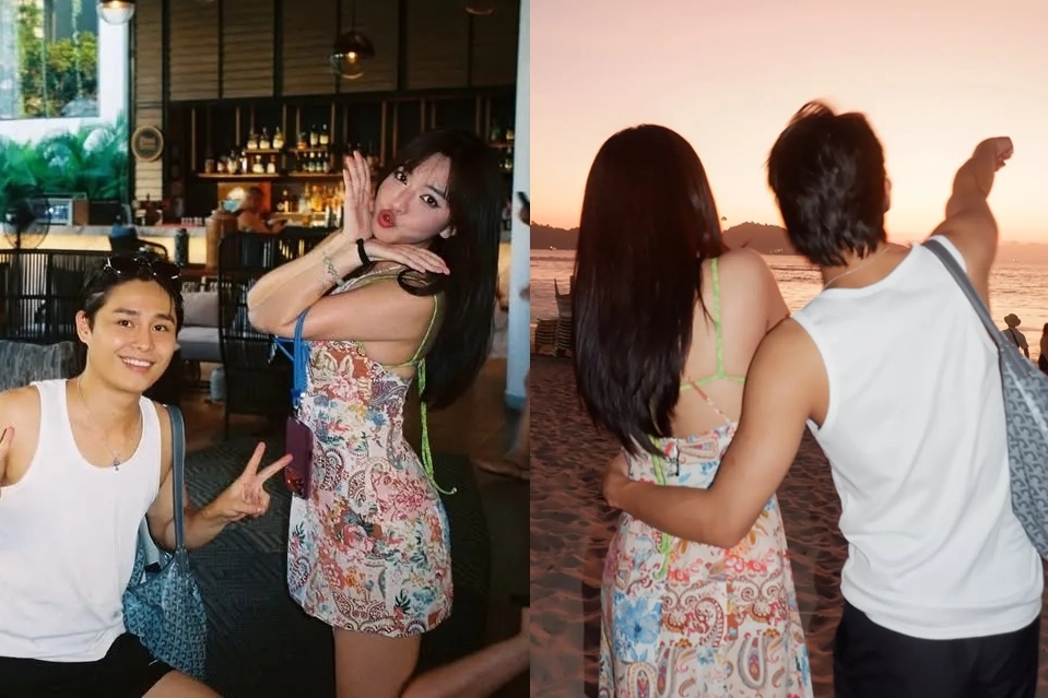 Lộ ảnh Tăng Duy Tân - Bích Phương đi du lịch cùng nhau, ôm eo đầy tình cảm