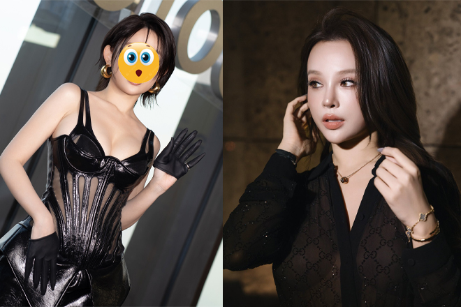 Không thể nhận ra nhan sắc của Huyền Baby