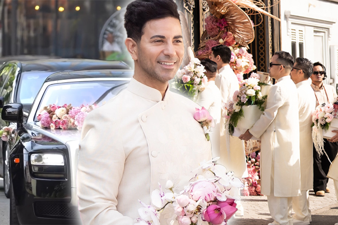 Cận cảnh sính lễ hoành tráng chú rể ngoại quốc mang đi hỏi cưới Tiên Nguyễn