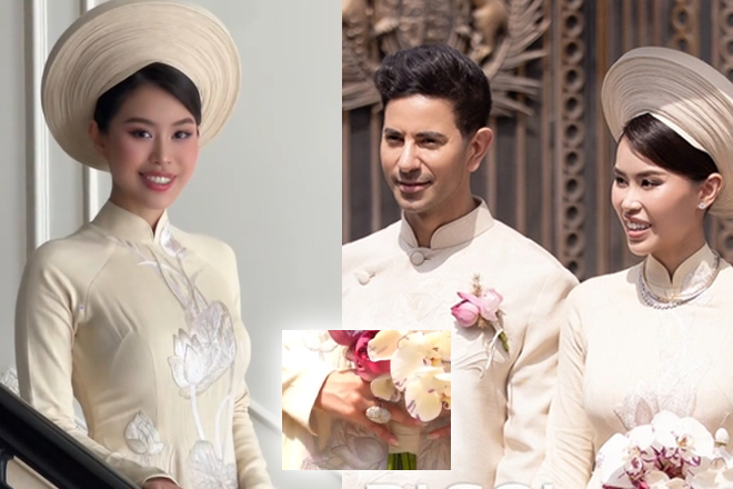 Cận cảnh bộ kim cương giá trị cô dâu Tiên Nguyễn đeo trong hôn lễ