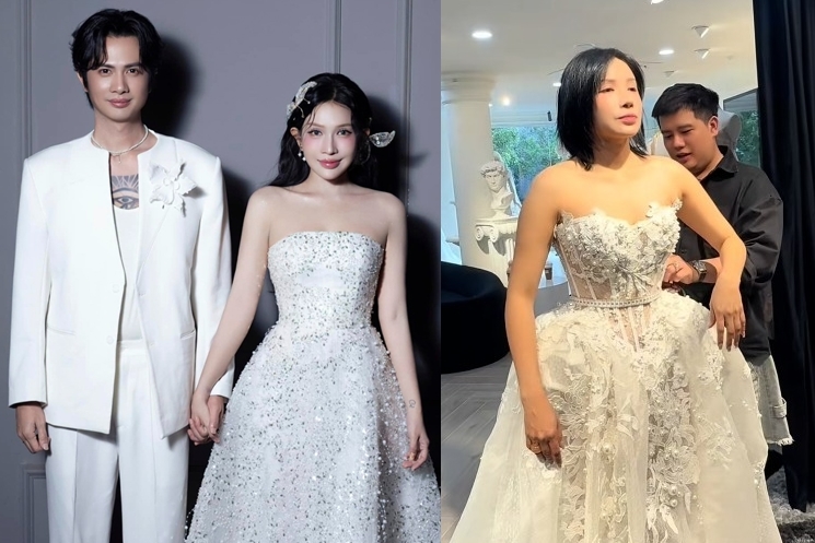 Khả Như lộ ảnh thử váy cưới, chuẩn bị kết hôn với Huỳnh Phương 
