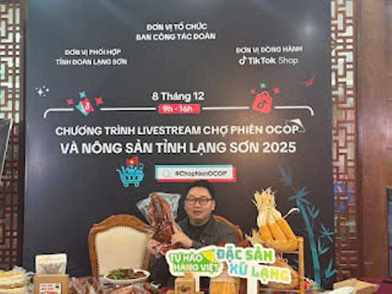 Sản phẩm vịt quay Lạng Sơn được giới thiệu và bán qua TikTok Shop