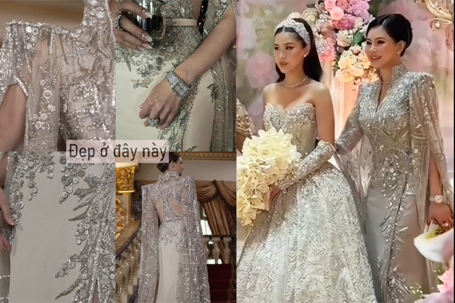 Bóc giá chiếc váy cưới đắt đỏ mẹ Tiên Nguyễn mặc trong đám cưới con gái