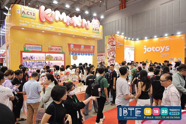 Triển lãm Quốc tế Sản phẩm  Đồ chơi trẻ em Việt Nam quy tụ gần 200 doanh nghiệp với 500 gian hàng