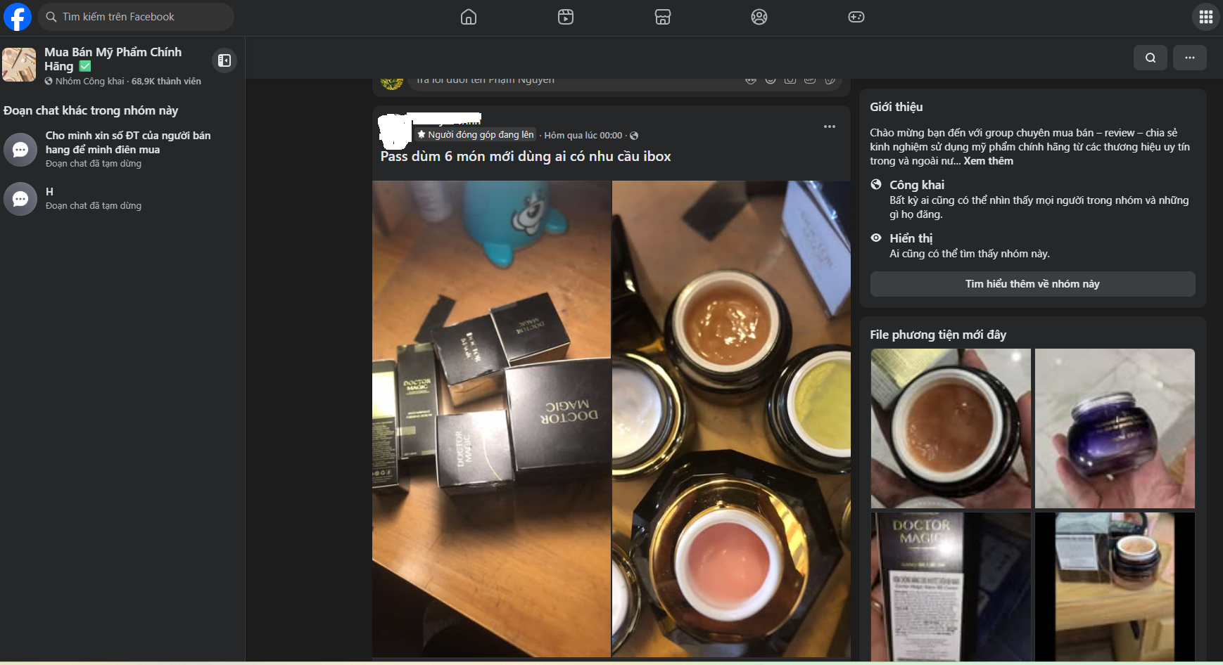 Sóng gió Mailisa Người tiêu dùng đổ xô bán tháo mỹ phẩm Doctor Magic đã qua sử dụng với giá rẻ như cho