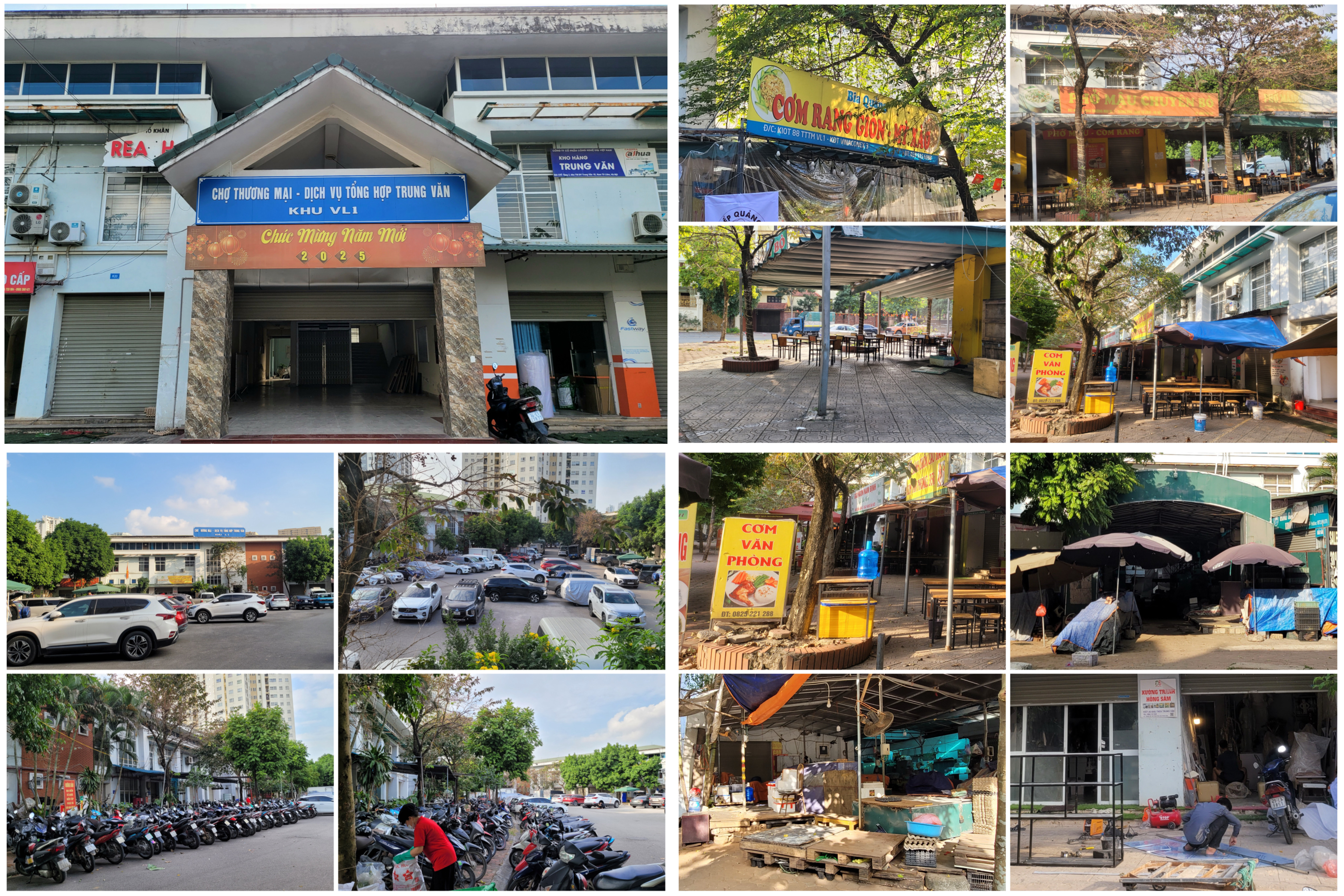 Chợ Thương mại – Dịch vụ tổng hợp Trung Văn Có dấu hiệu khai thác không đúng công năng, mục đích