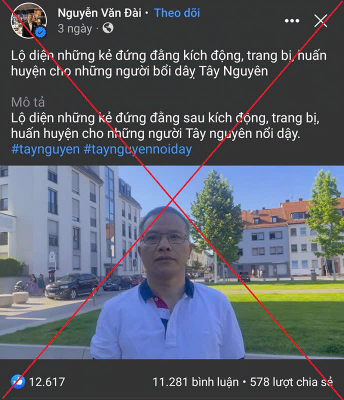 Bài 3 Nguyễn Văn Đài và “nhân quyền” làm bình phong chính trị