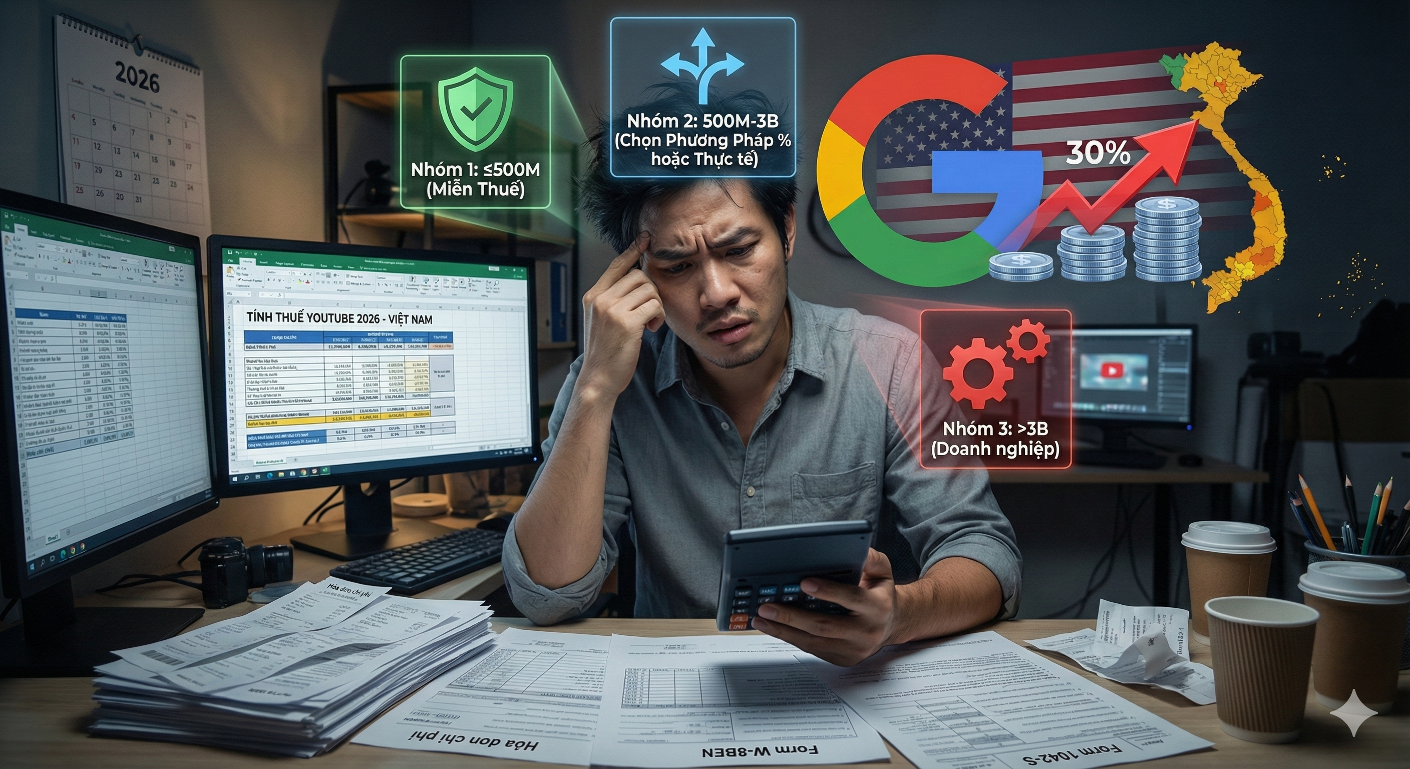 Thuế Google 2026 Giải mã cách tính thuế mới và Chiến lược tránh đánh thuế hai lần