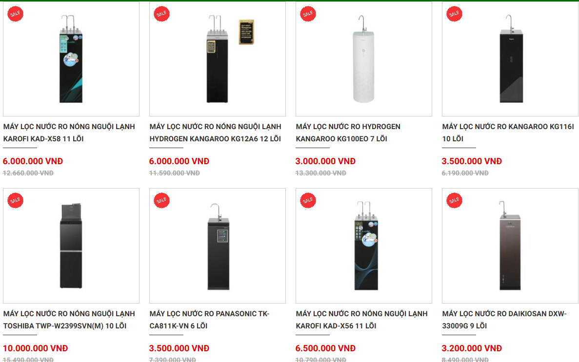 Thị trường máy lọc nước Hỗn loạn mức giá, người tiêu dùng chỉ biết đặt niềm tin