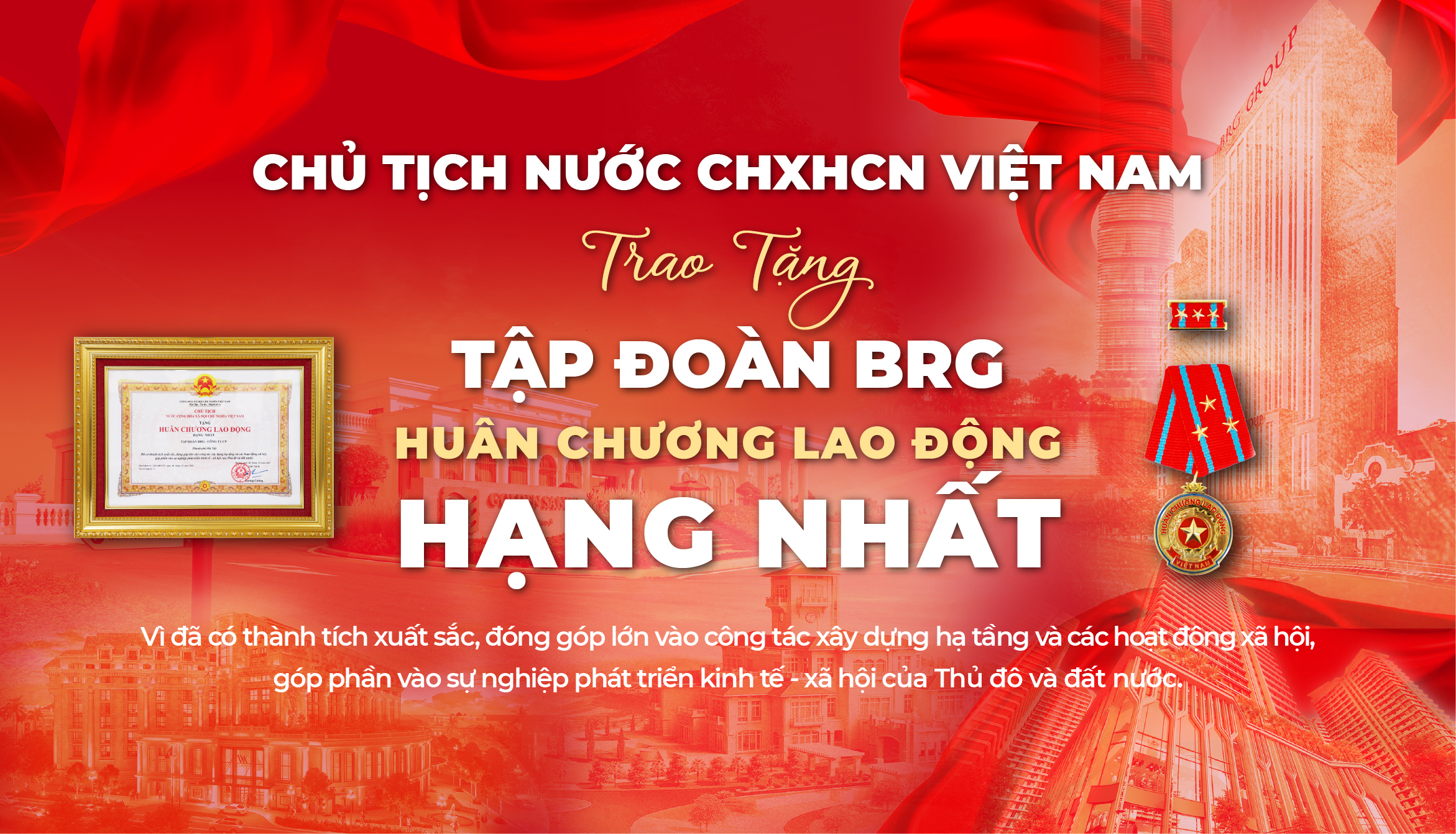 Tập đoàn BRG – Bản lĩnh tiên phong và kiên định mục tiêu phát triển bền vững