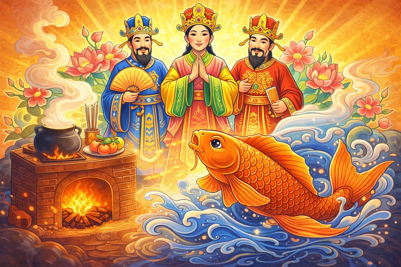 Lễ cúng tiễn Táo quân ngày 23 tháng Chạp Vì sao người Việt coi trọng bếp núc và nếp nhà