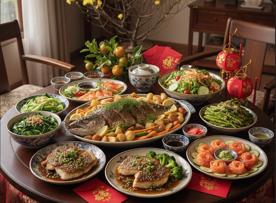 Giới trẻ chọn cá là thực phẩm chính để ăn Tết