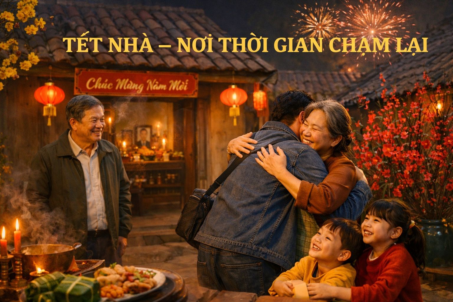 Tết nhà nơi thời gian chậm lại